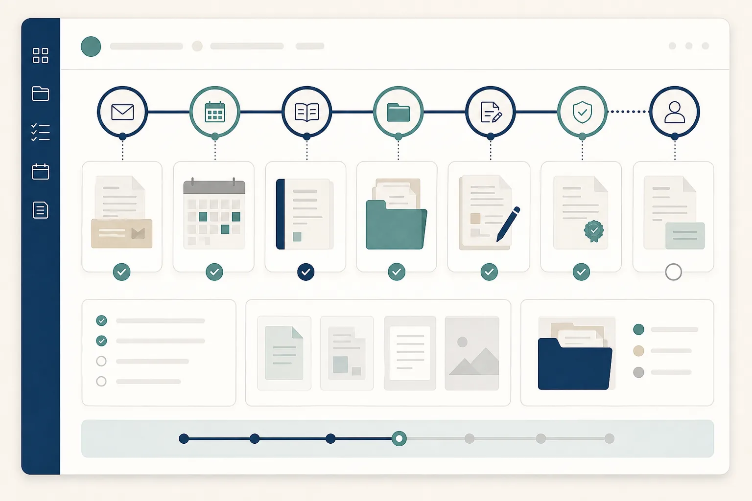 Academic appeal timeline and evidence checklist prepared on a study desk.